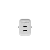 mophie Power Adapter GaN USB-C Dual 70W - Weiß