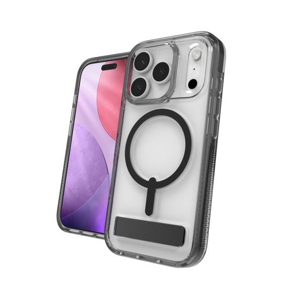 ZAGG Santa Cruz Snap mit Standfuß iPhone 17 Pro - Jet Black