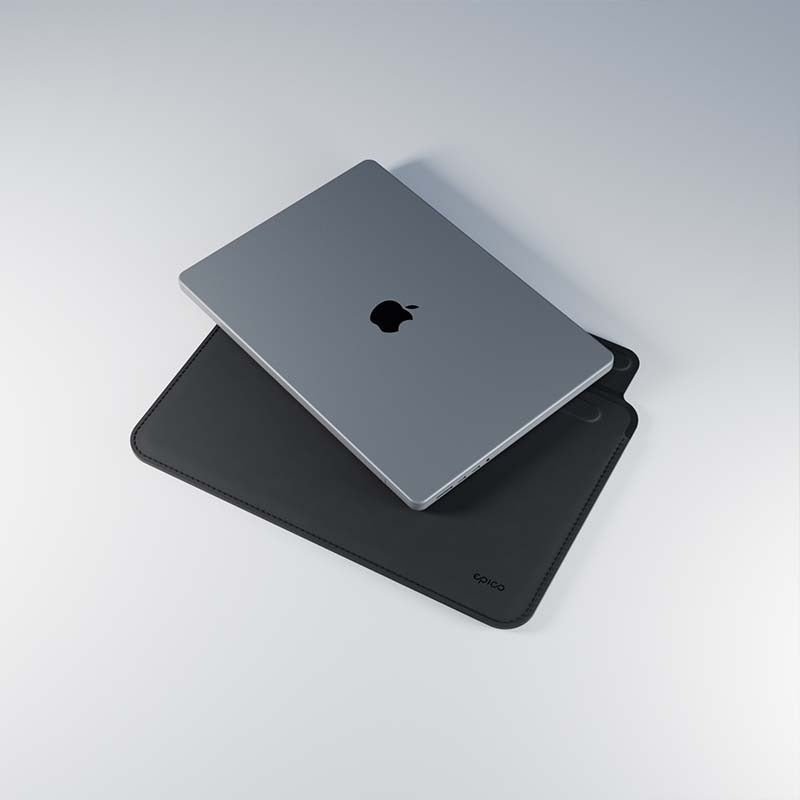 Epico Leder Sleeve für MacBook Pro 14“ - schwarz