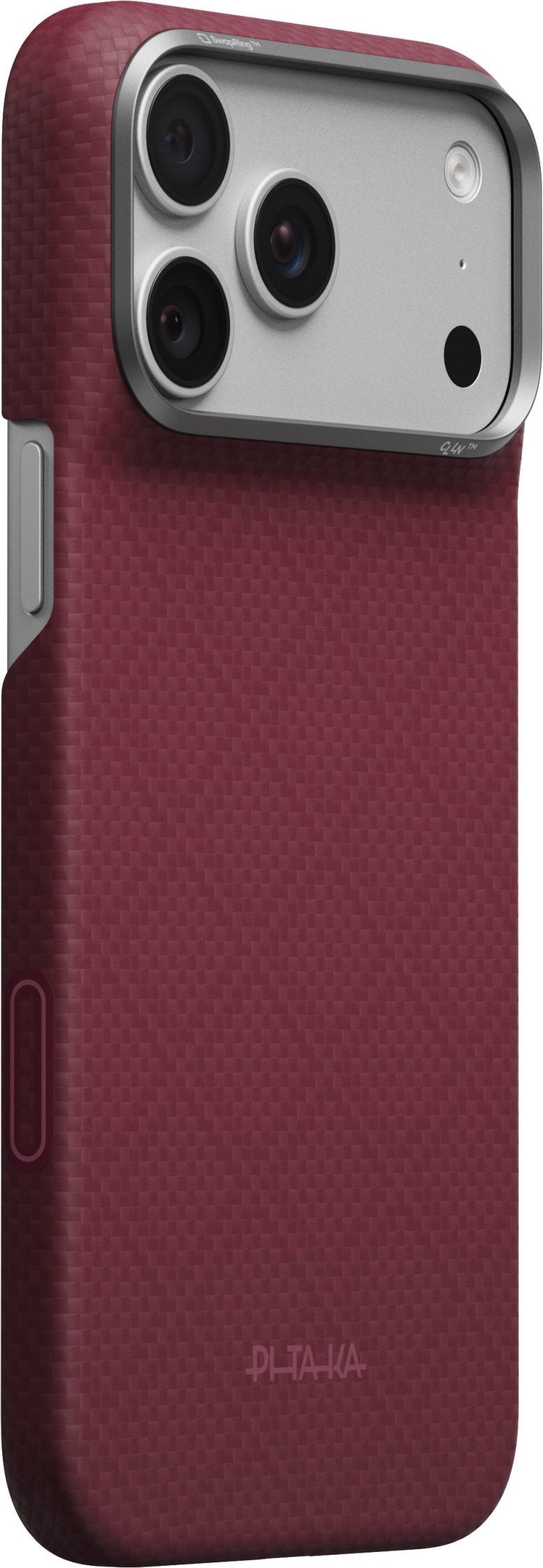 Pitaka Edge Case iPhone 17 Pro Max/18 Pro Max Burgundy Argyle