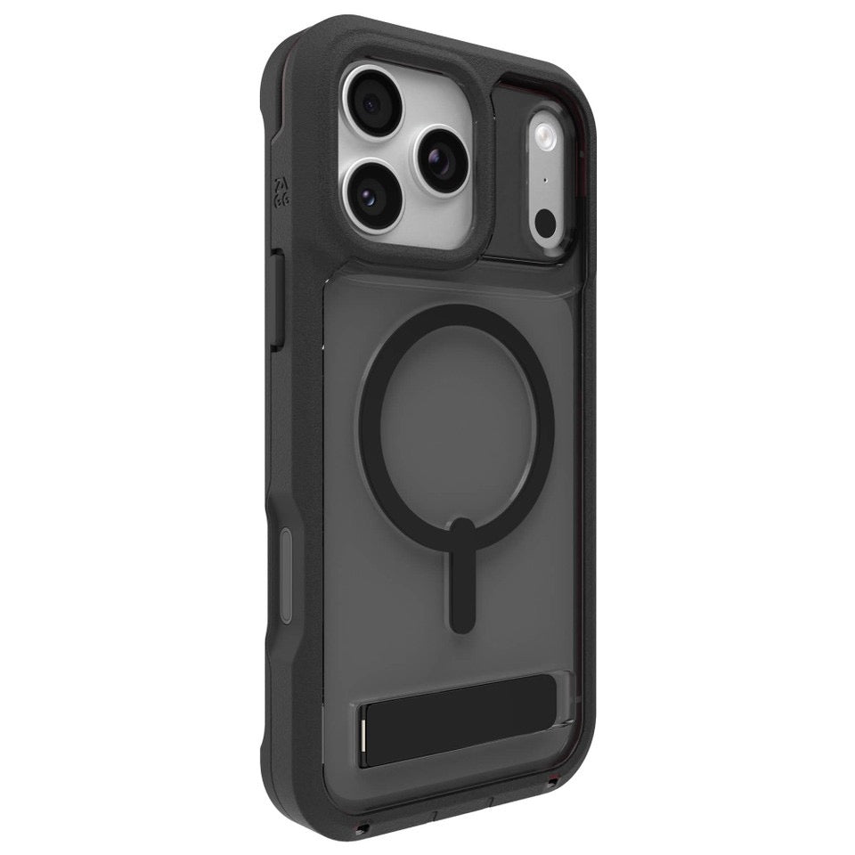 ZAGG Rainier Snap mit Standfuß iPhone 17 Pro - Smoke Black