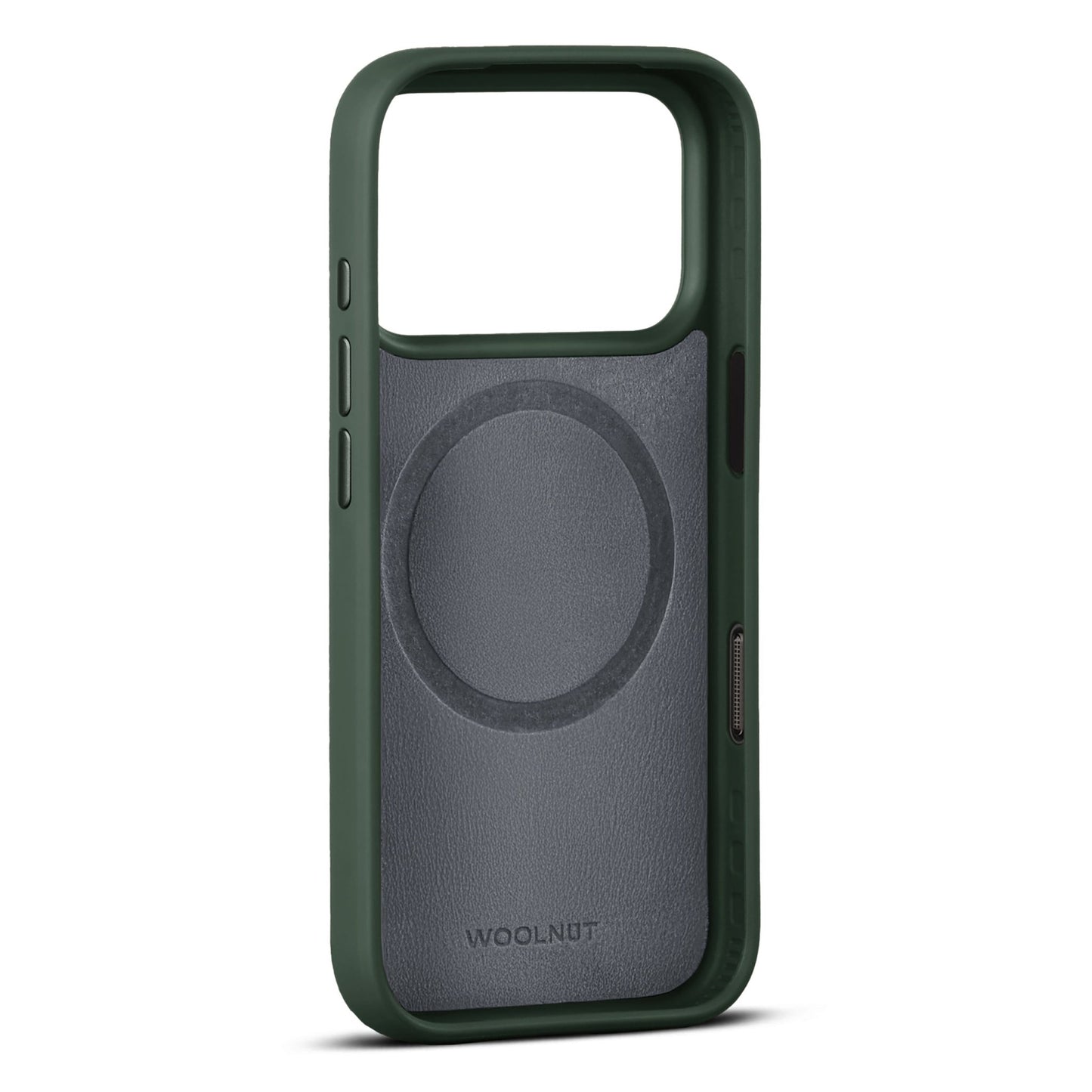 Woolnut Leder Case für iPhone 17 Pro - Grün