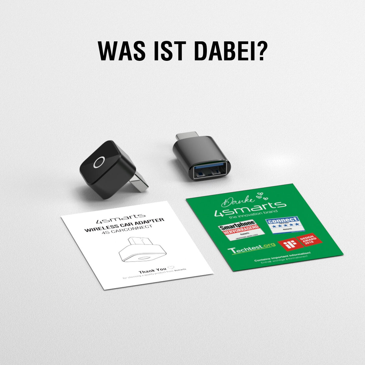 4smarts Wireless CarPlay Adapter, schwarz