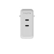 mophie PowerAdapter GaN USB-C Dual 100W - Weiß