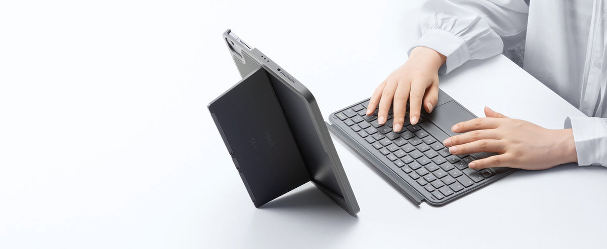 Inateck AceTouch Standard Keyboard mit Track-Pad iPad 2022-2026 / iPad Air 11“ 2020-2026 - Grau