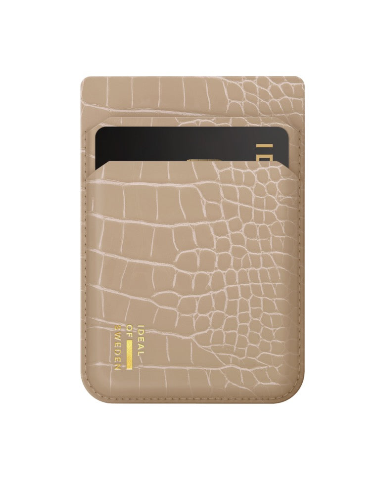 Ideal of Sweden MagSafe Kartenhalter - Warm Beige Kroko