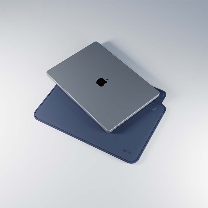 Epico Leder Sleeve für MacBook Air 13“ - dunkelblau