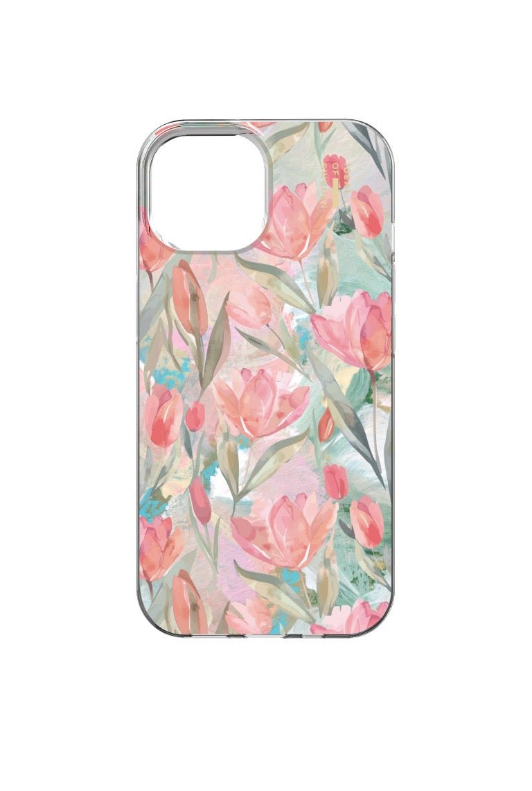 Ideal of Sweden MagSafe Transparente Hülle iPhone 13 / 14 / 15 / 16e / 17e - Tulip Bloom