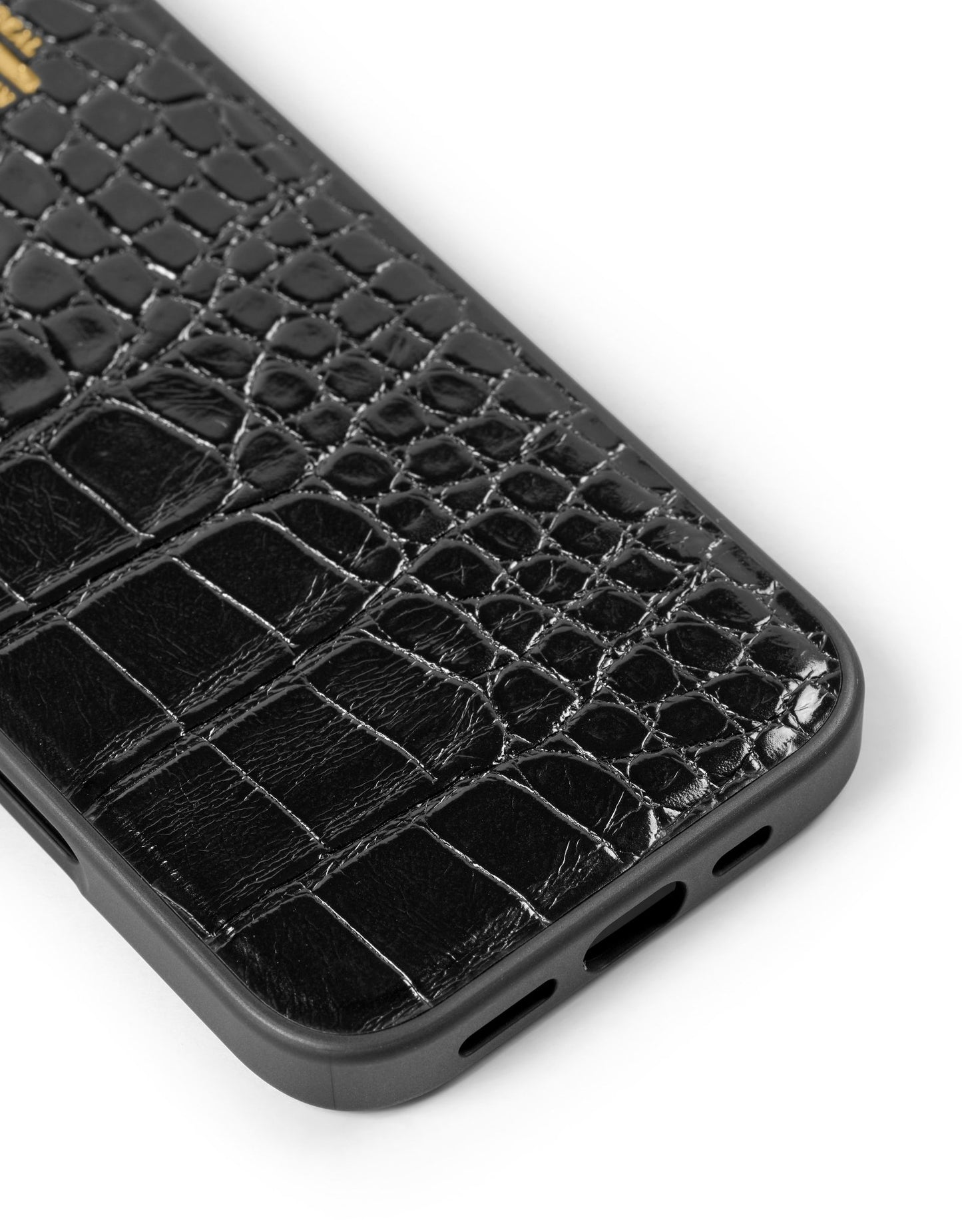 Ideal of Sweden MagSafe Veganlederhülle iPhone 17 - Schwarz Kroko