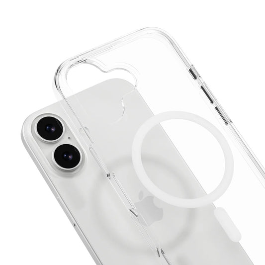 MagEasy iPhone 17 MagSafe Clear Case - weißer Magsafe - Ring - epos | Apple Premium Partner