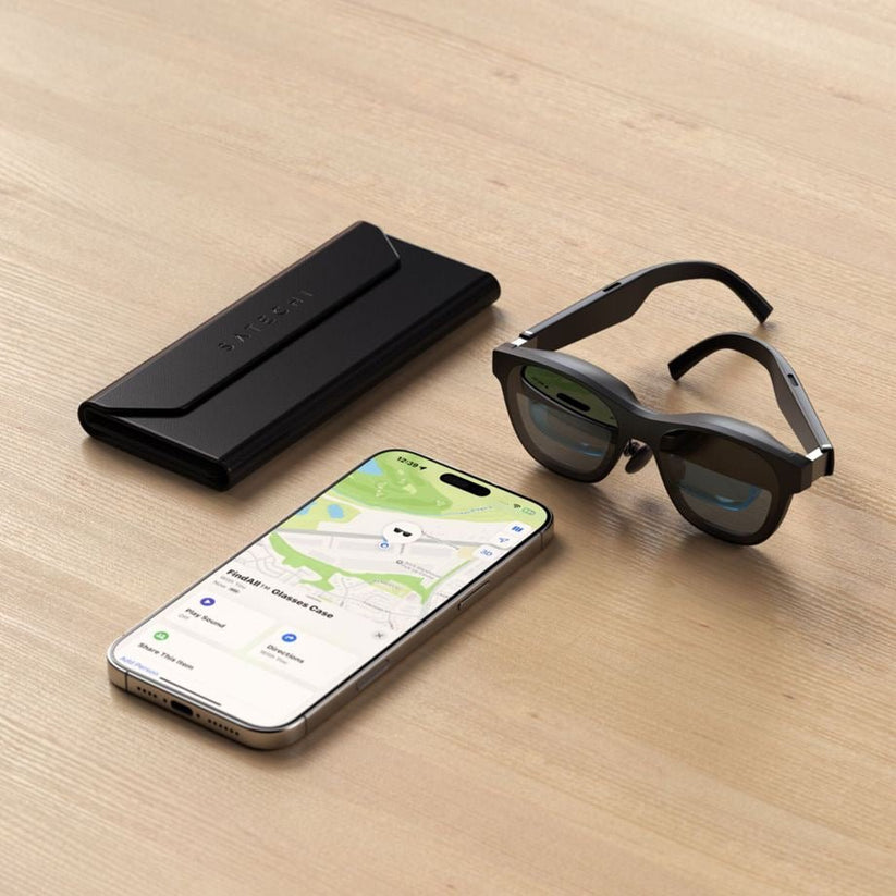 Satechi FindMy Brillenetui aus veganem Leder - Schwarz