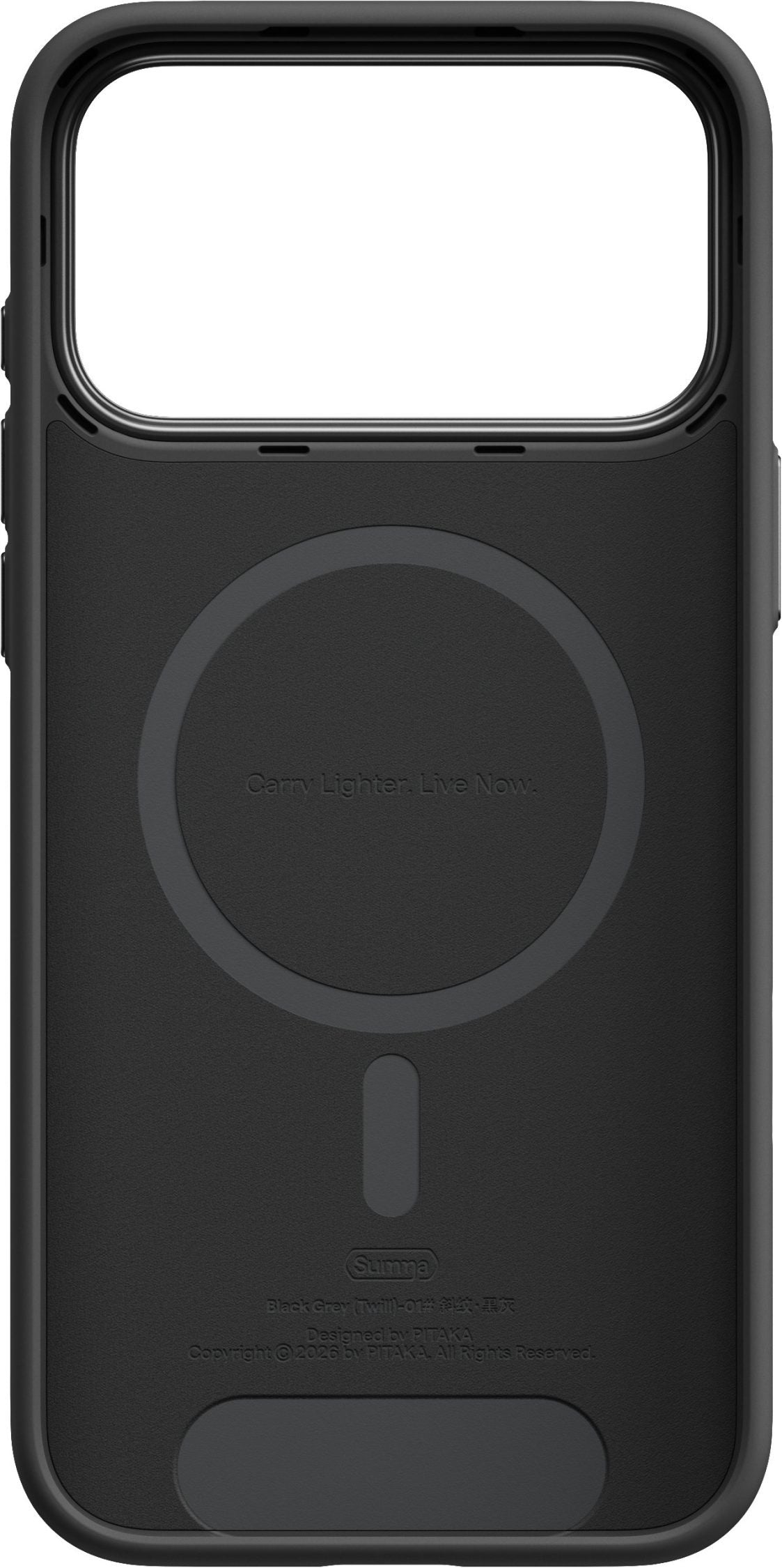 Pitaka Summa Case iPhone 17 Pro Max/18 Pro Max Black/Grey Twill