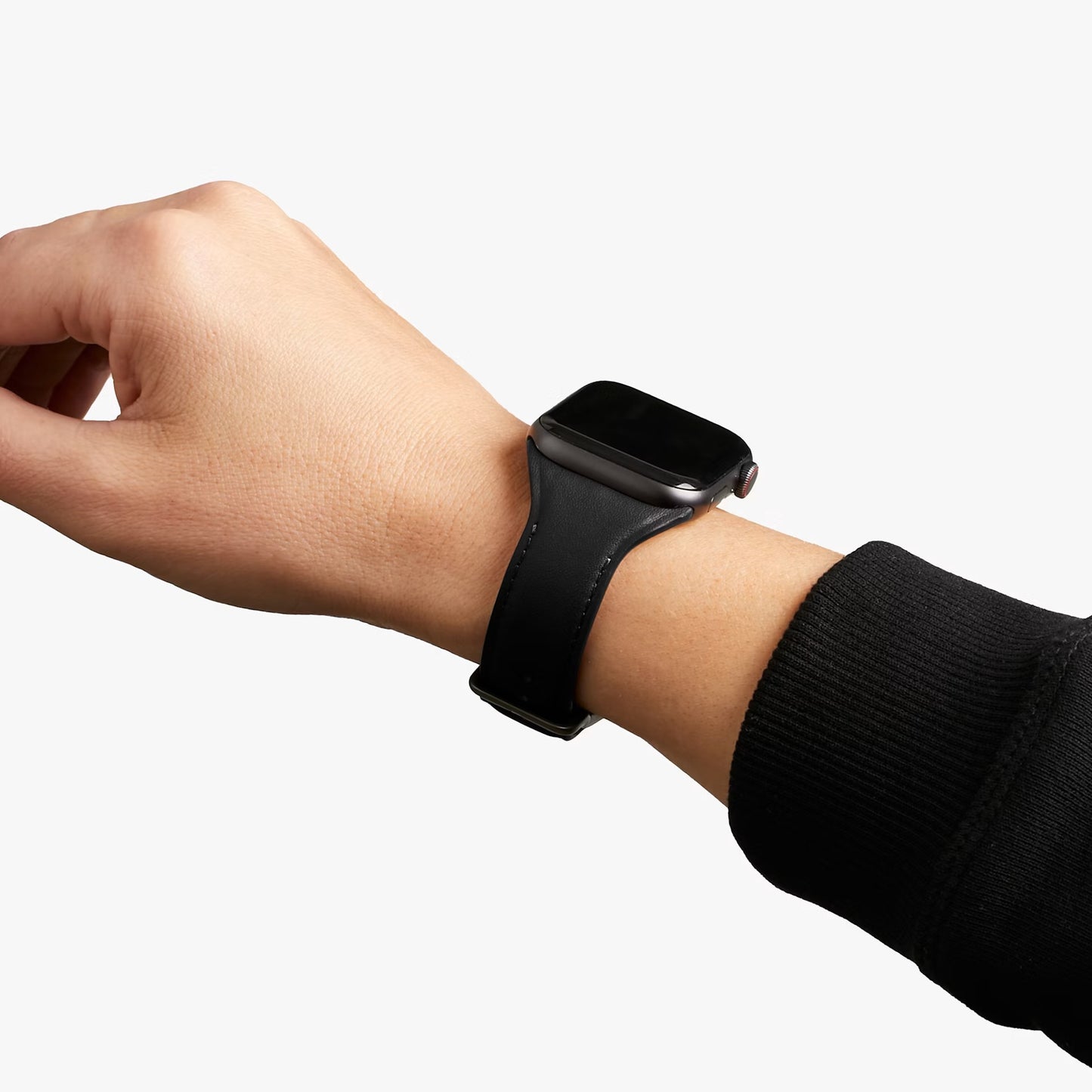 Bellroy Classic Watch Lederarmband (44-49mm) - Schwarz