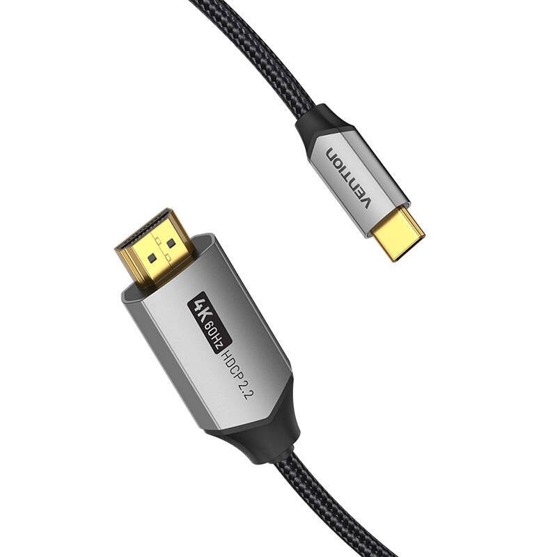 USB-C to HDMI 2.0 cable Vention 1m, 4K 60Hz (black)