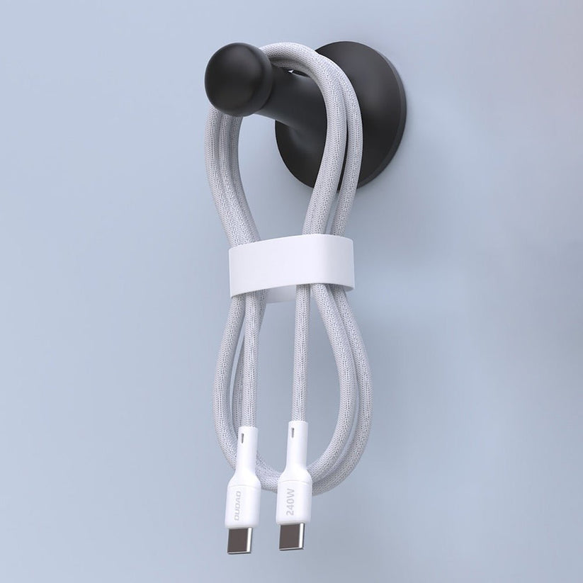 Dudao Premium USB-C auf USB-C 2m Kabel 240W USB 2.0 - Weiß