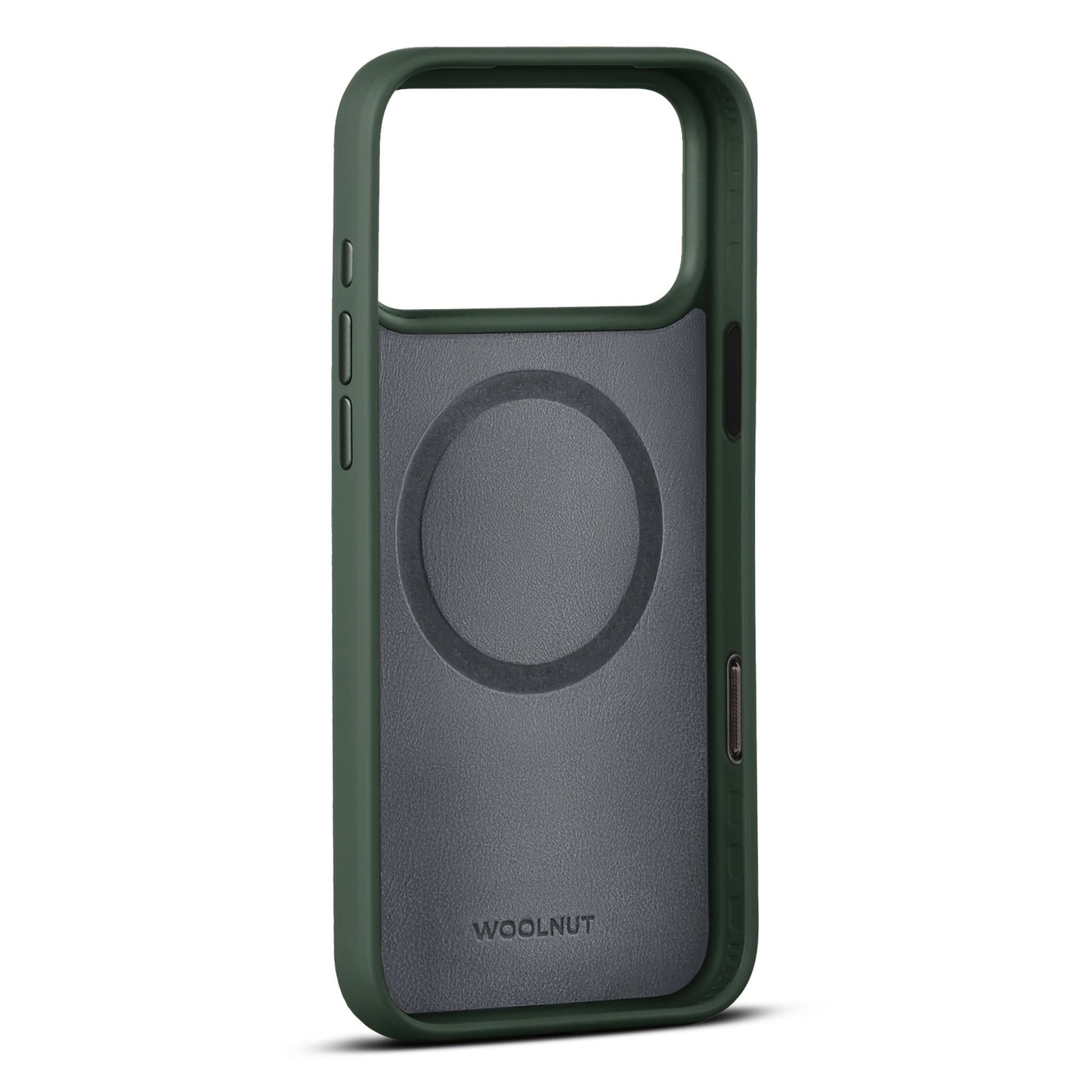 Woolnut Leder Case für iPhone 17 Pro Max - Grün